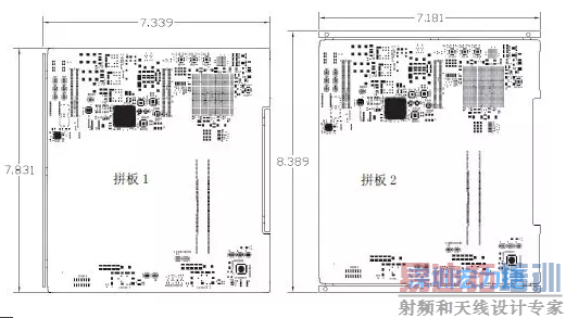 ��ͼ11��ʾ������ƴ����PCB��Ԫ�ı���λ�ò�ͬ��ƴ��1�б����ڳ��߷��򣬶�ƴ��2�б����ڶ̱߷���-���ں�����