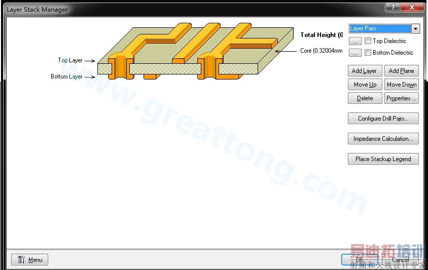 һ��˫��壺ֻ��Top Layer ��Bottom Layer��������·��