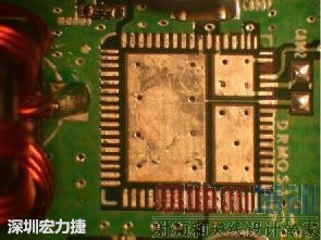 清洗后的PCB焊盘