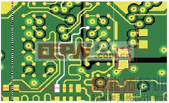 由于电容距离信号太远以至于不能连接断层而导致的EMC问题