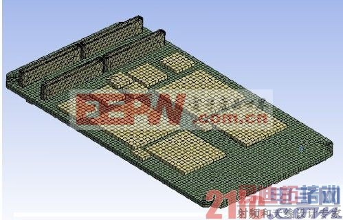 对象PCB 组件的有限元模型