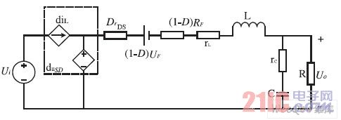 ���Ǽ���������Buck �任�����źŵ�·ģ��