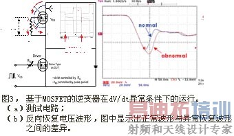基于MOSFET的逆变器在dV/dt异常条件下的运行