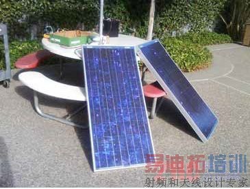 图 1:测试 BP 太阳能电池板, BP380U (0 至 20V 输出,4A 峰值功率 80W)