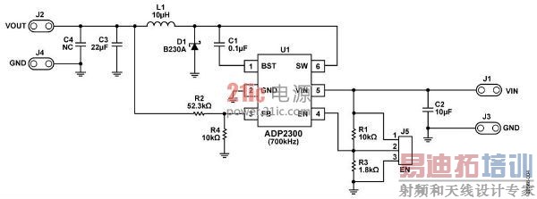 ͼ4. ADP2300����Ӧ��(ADP2300������)