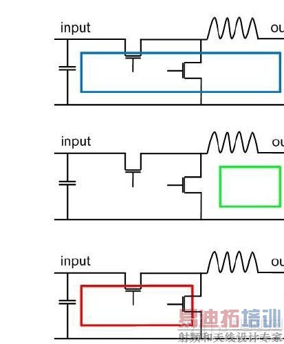 图3.在开关模式电源中找到交流电流走线。