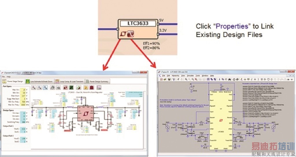 ͼ 7�����ӵ����� LTpowerCAD �� LTspice �ļ�