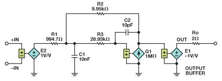 ����MFB�˲�����10������Ŵ��������·