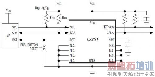 Maxim ʵʱʱ�ӣ�RTC) DS3231���͹�����·