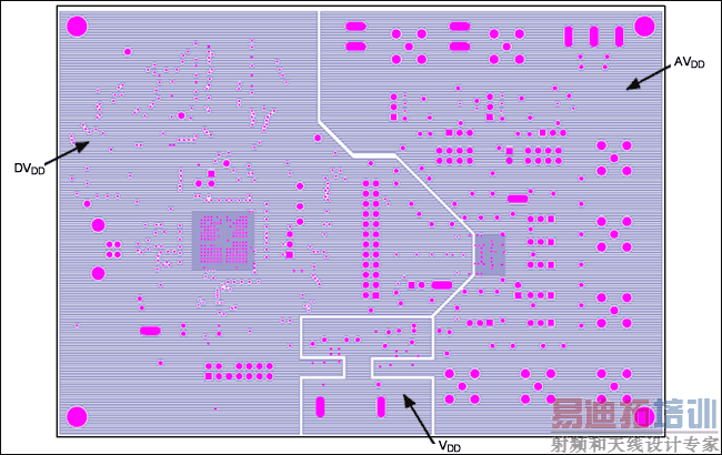 点击看大图 基于8通道MAX11046的DAS系统电路板布局的第4层