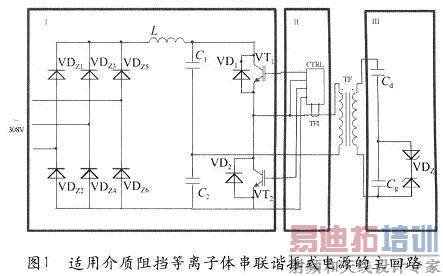 串联谐振式电源主回路
