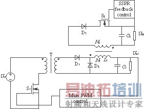 运用了后级调整技术的多路输出正反激变流器