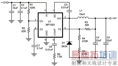 采用这颗IC 设计+5V 电源的实际应用电路
