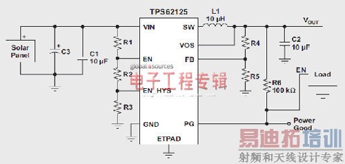 针对脉冲负载应用的太阳能电池板最大功率点追踪电路