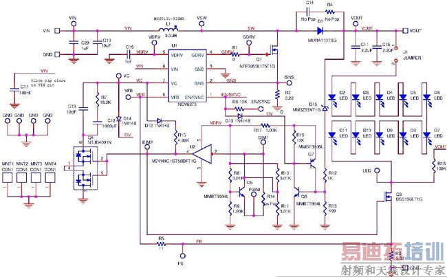 驱动LED串的DCM升压转换器简化分析之实际考虑