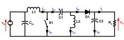 ͼ3��ʹ������������е� SEPIC ���˽ṹ