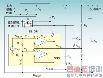 图4 一种SE1051在反激变换器中的恒压、恒流控制方案
