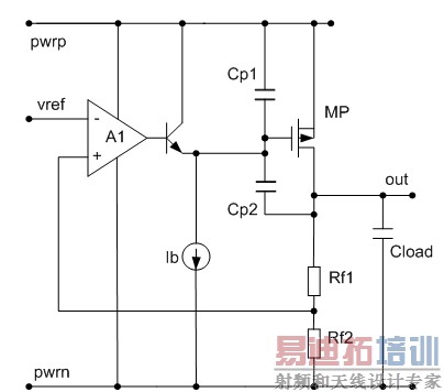 ͼ3�������伫������(����������)��LDO �ṹʾ��ͼ��
