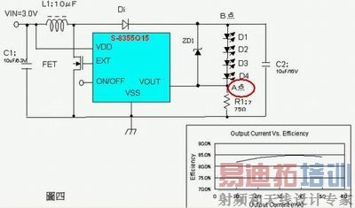 图3:白光LED驱动电路。