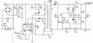 图5:单个锂离子电池AC适配器电路图。(点击看大图)