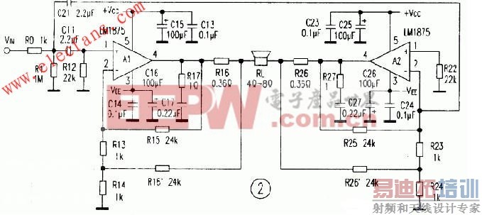 LMl875直流化电流负反馈BTL设计