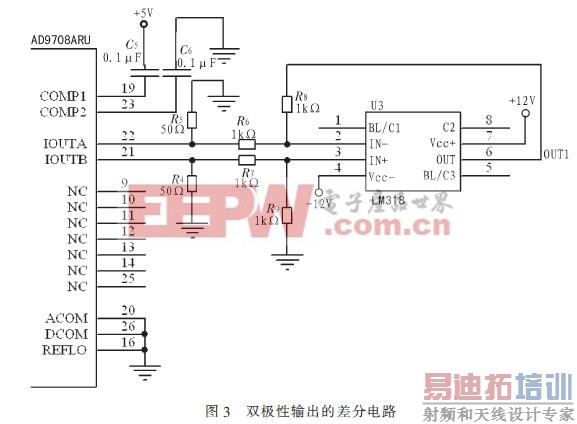 AD9708��ɵĲ�Ŵ��·
