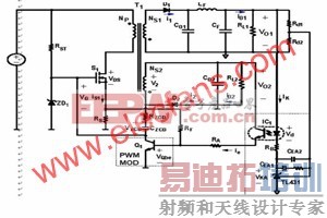 һ�ֻ���MOS�ܵ�RCC��Դ��ѹ����Ʒ���