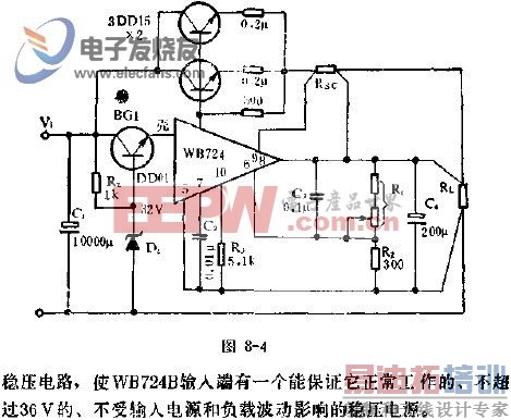 扩大电流的应用线路图 www.elecfans.com
