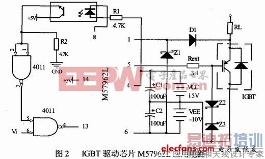 驱动芯片M57962L应用电路图