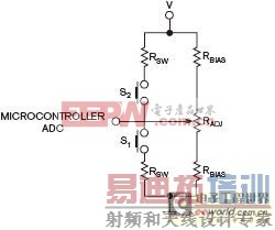 本电路可用一只微控制器管脚