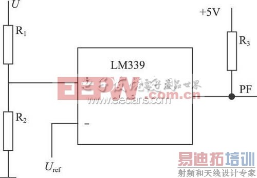 利用LM339 电压比较器实现的掉电保护