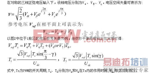 SVPWMǷ���Ʒ�ʽ�²ο���ѹ�ļ���ֵ