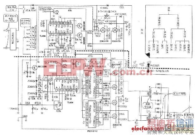 ���500W�ķ������������· 