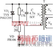 图1 最典型的一种漏极钳位保护电路