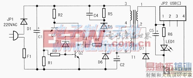 MC34063��USB����·ͼ