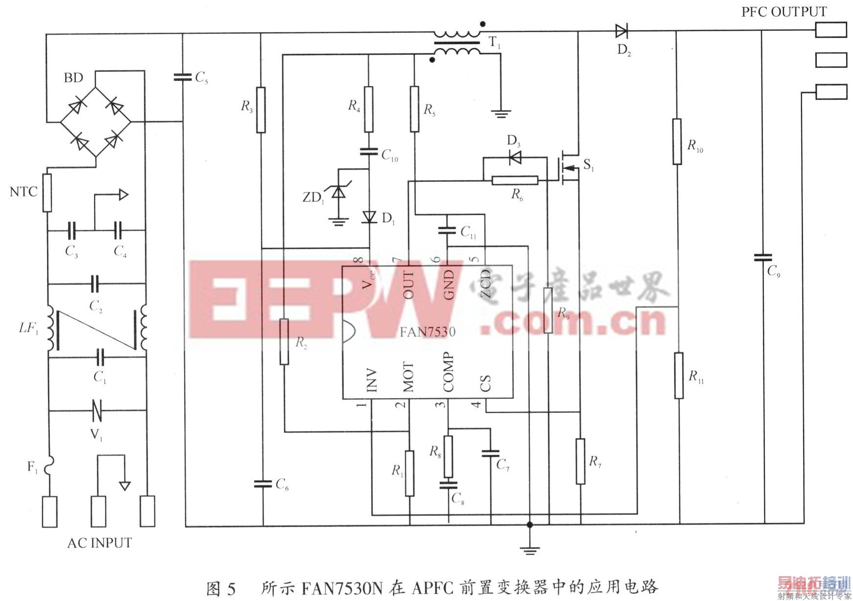 FAN7530ʵ����Դ��������У����