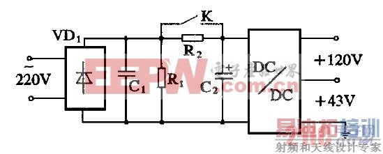 ͼ2����Ļ�ʵ翪�ص�Դԭ����ͼ