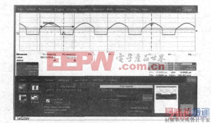 图17 空载时的漏极波形