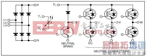 ͼ4��Ӣ���蹫˾��FP30R06W1E3�������������ܣ�һֻNTC�������裬�Լ�IGBT��