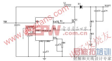 Boost PWM Controller + MOSFET 车载适配器 www.elecfans.com