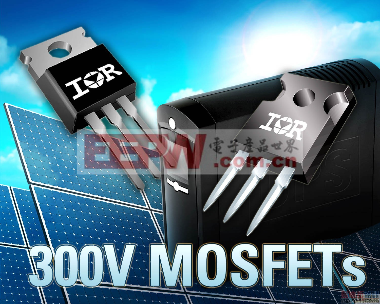 IR �Ƴ����л�׼��ͨ�����ȫ��300V����MOSFET 