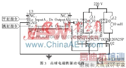 足球机器人电磁击球系统设计