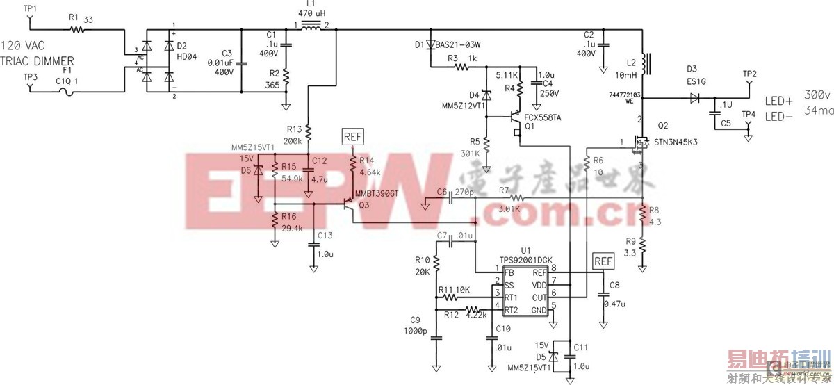 ��Դ���С��ʿ��ʹ�ø�ѹLED��ߵ���Ч��