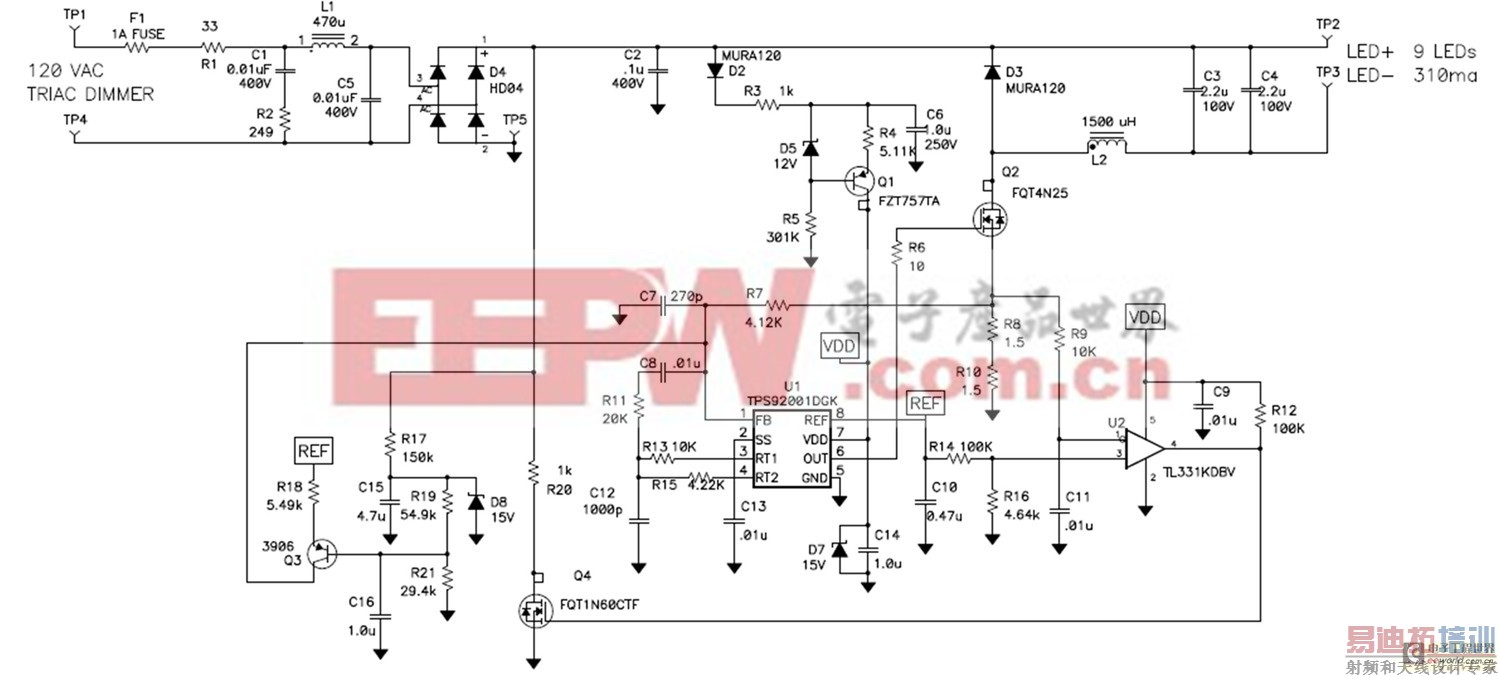 ��Դ���С��ʿ��ʹ�ø�ѹLED��ߵ���Ч��