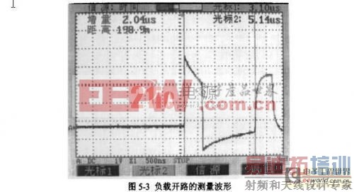 负载开路的实测波形