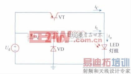 ͼ1 ��Դ�Ʋ�����BUCK ��·����ͼ