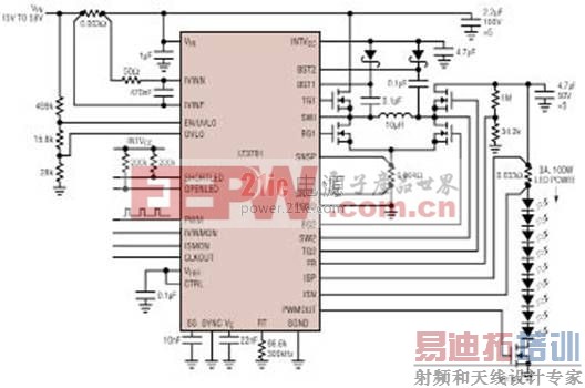 LT3791Ч��98.5% 100W��33.3V3A����-��ѹLED������·ͼ