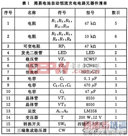 搭建一个基于分立器件的自动恒流充电电路