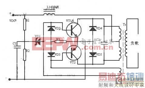 一款电流馈电推挽式逆变电路图设计