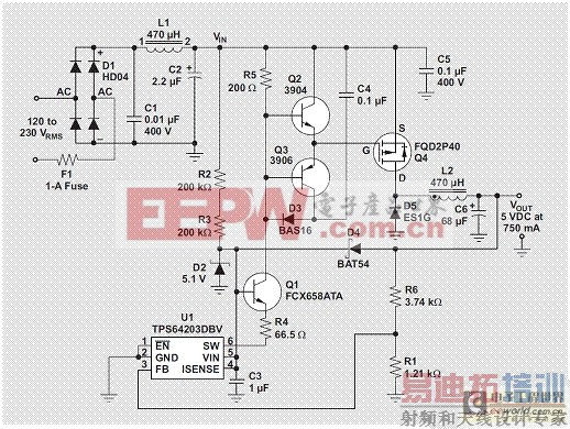 ���������õ�ѹ��ѹICʵ�ֵ�һ��ƫ�õ�Դ���